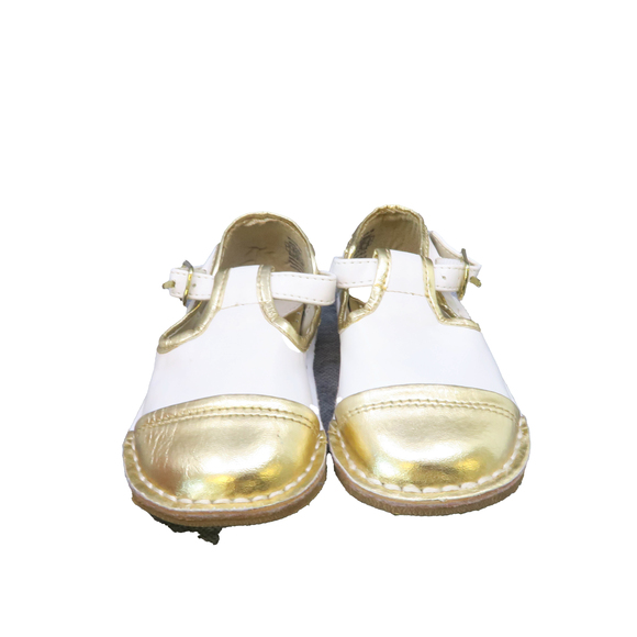 Cole Haan Girls White | Gold Shoes size: 3 Infant - Picture 1 of 3